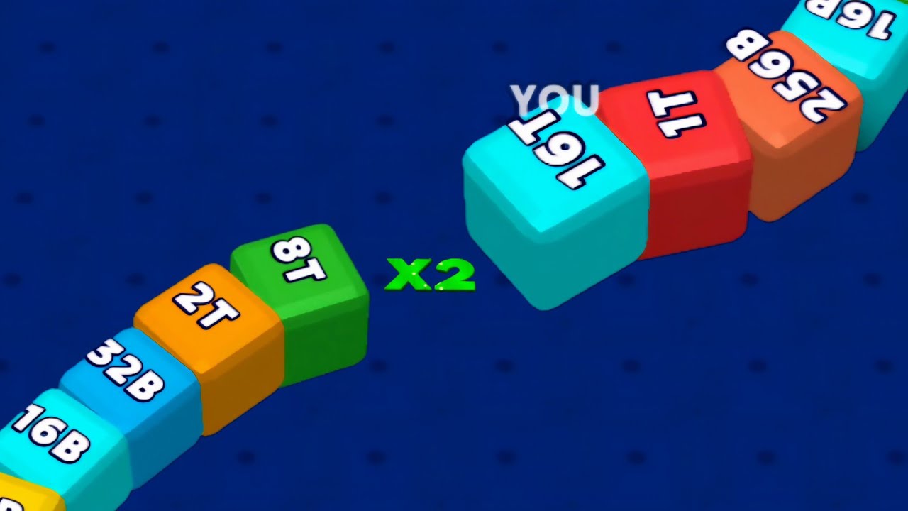  2048 Snake Battle &ndash; I Ate the Biggest Cubes!