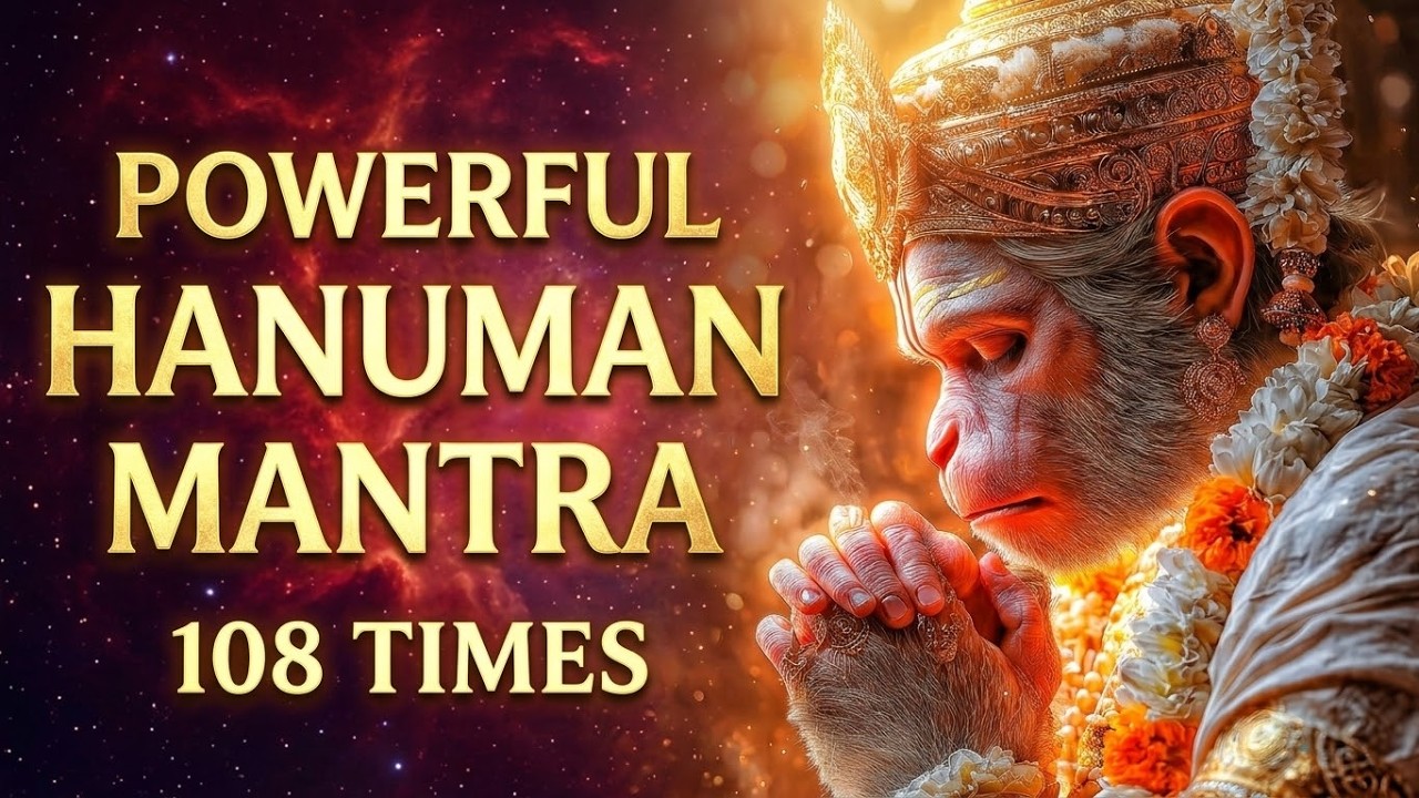 Om sri Hanumathe Namah Mantra With Lyrics | Powerful Hanuman Mantra 108 Times | Morning Mantras