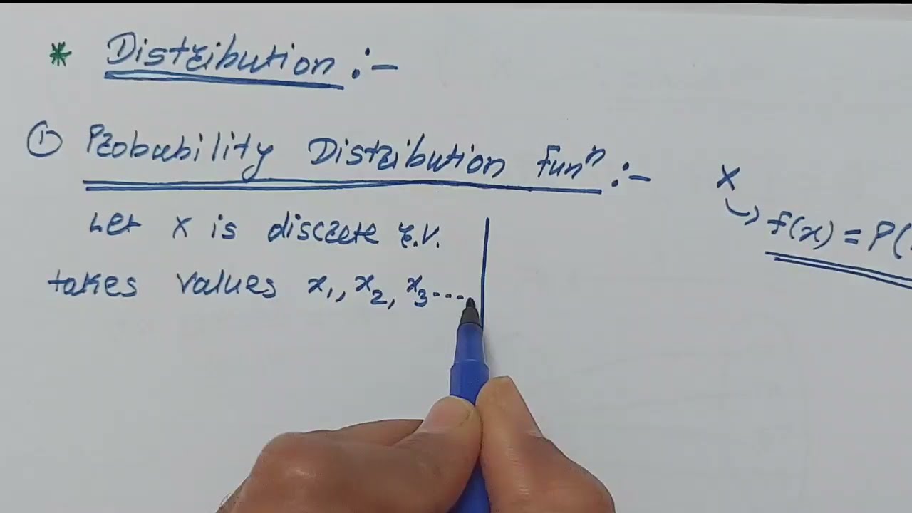 Probability: Random Variable || Probability Distribution Function of Discrete and Continuous r.v.