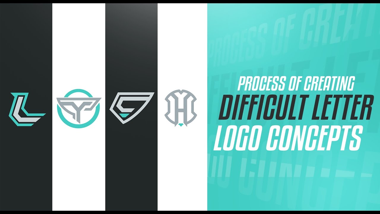 Illustrator: Process of Creating Difficult Letter Logo Concepts