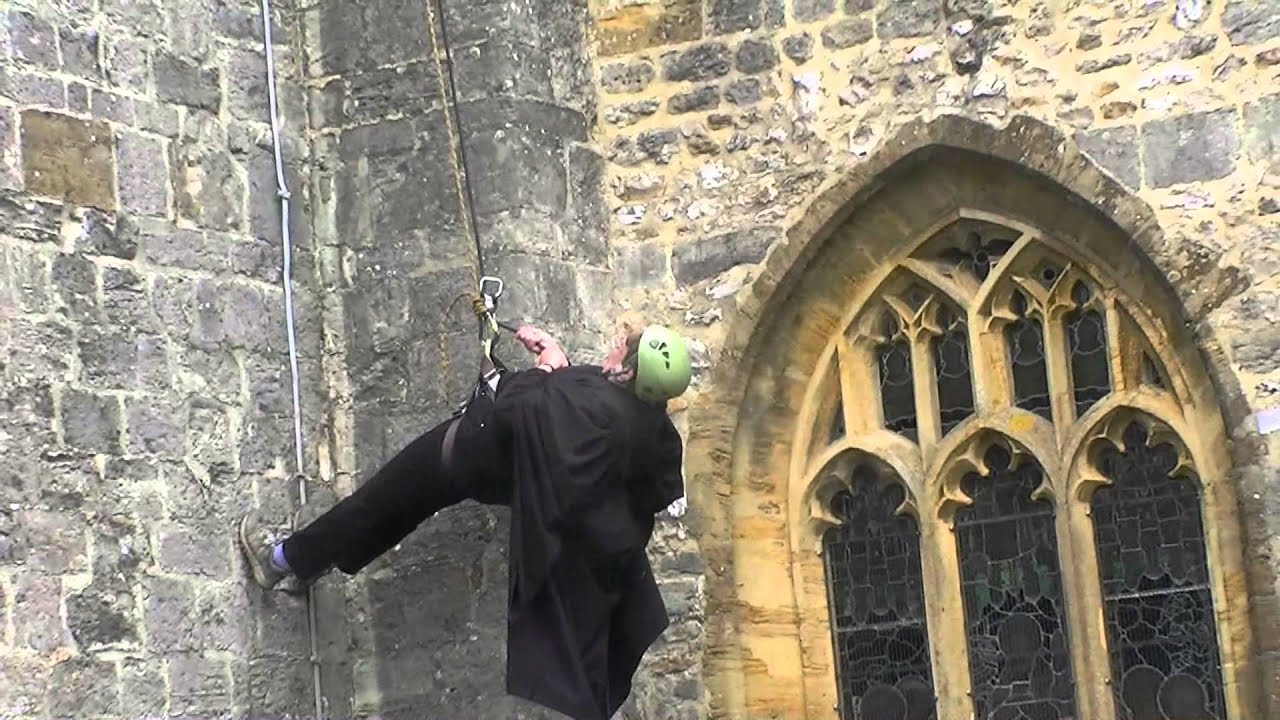 St. Mary's Church Chard - Abseiling 2014