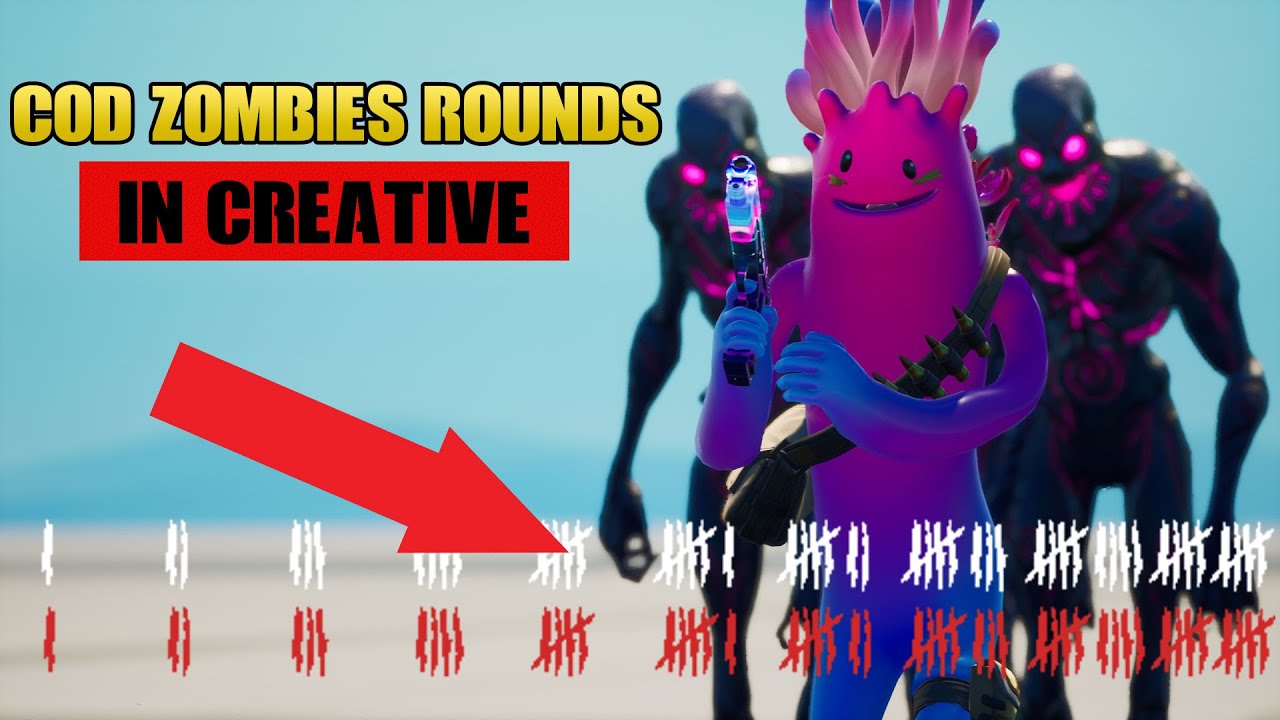NEW! How to make a COD ZOMBIES Round System in Fortnite Creative EASY