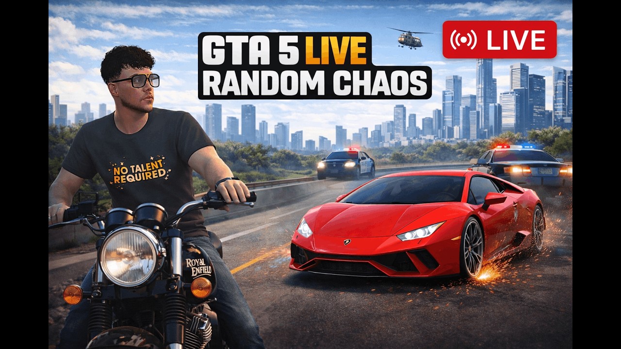 🔴 GTA 5 LIVE Day 1 | Starting My Life in Los Santos – Missions, Police Chases & Chaos #gta5 #live