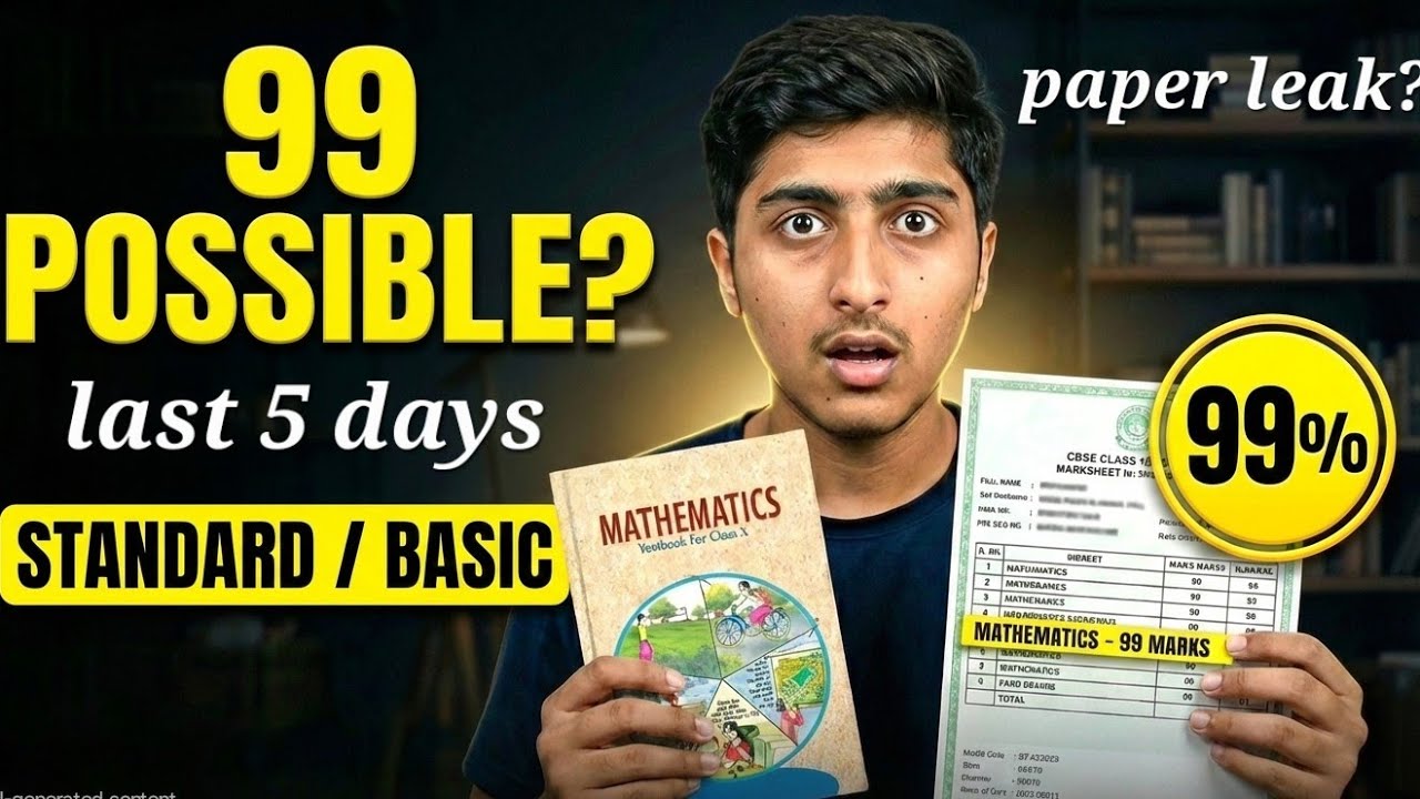 ​Class 10 Math: Get 99% in Just 6 Days! 🚀 (PROVEN)
