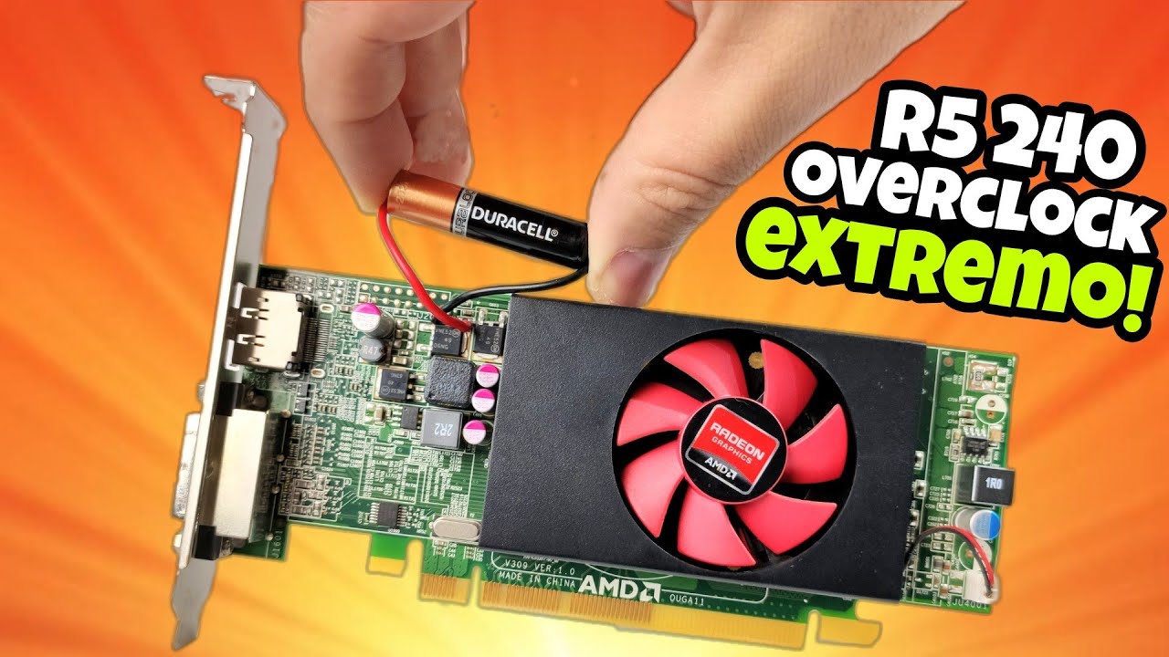 🔥 ДЕЛАЮ ЭКСТРЕМАЛЬНЫЙ РАЗГОН! НА МОЕМ AMD RADEON R5 240!👈🏻😦