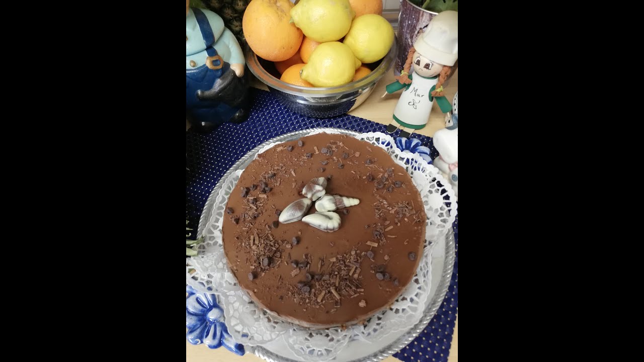 Tarta de chocolate  sin horno,en thermomix