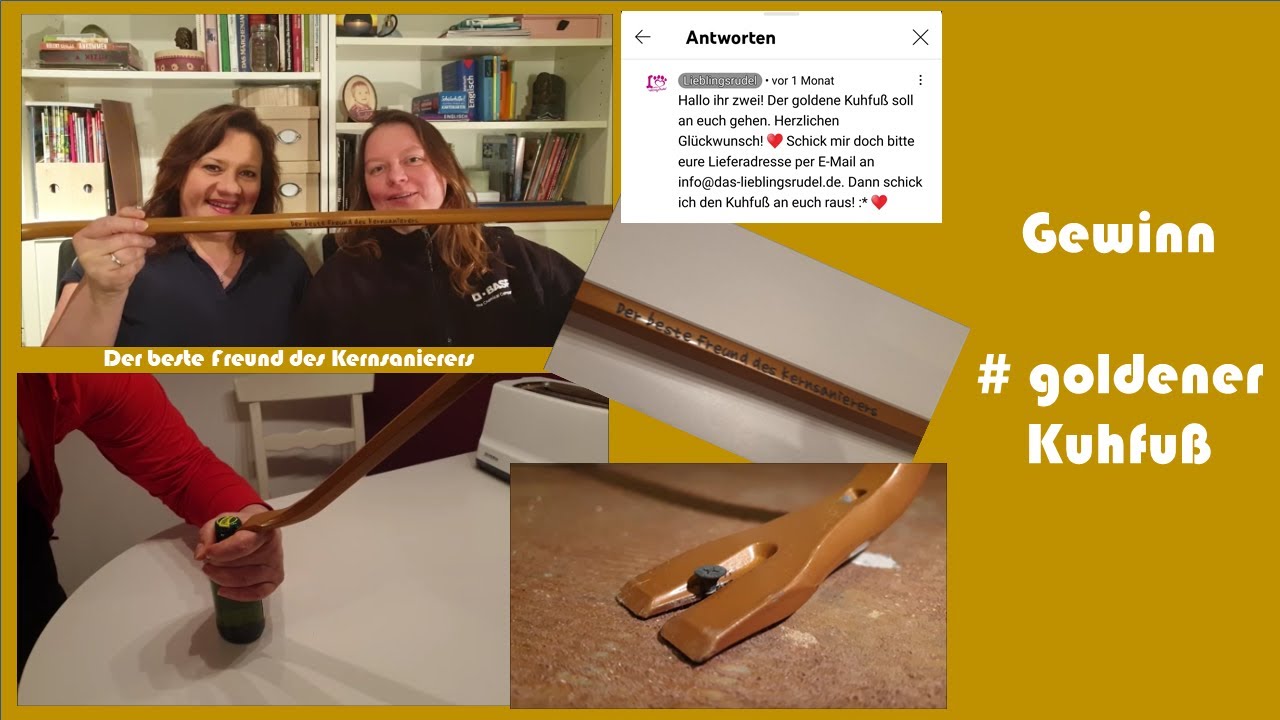 Gewinn goldener Kuhfu&szlig; vom Kanal 