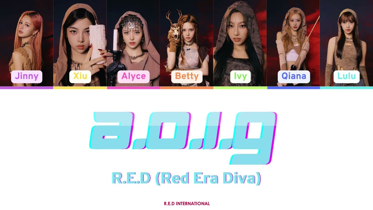 R.E.D (Red Era Diva) - A.O.1.G (Game for Peace ver.) - Color Coded Lyrics