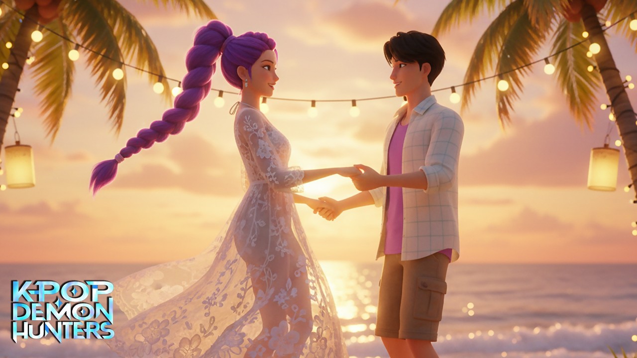 Beach Party Song Kpop Demon Hunters | Animated Music Video | Croco Beat