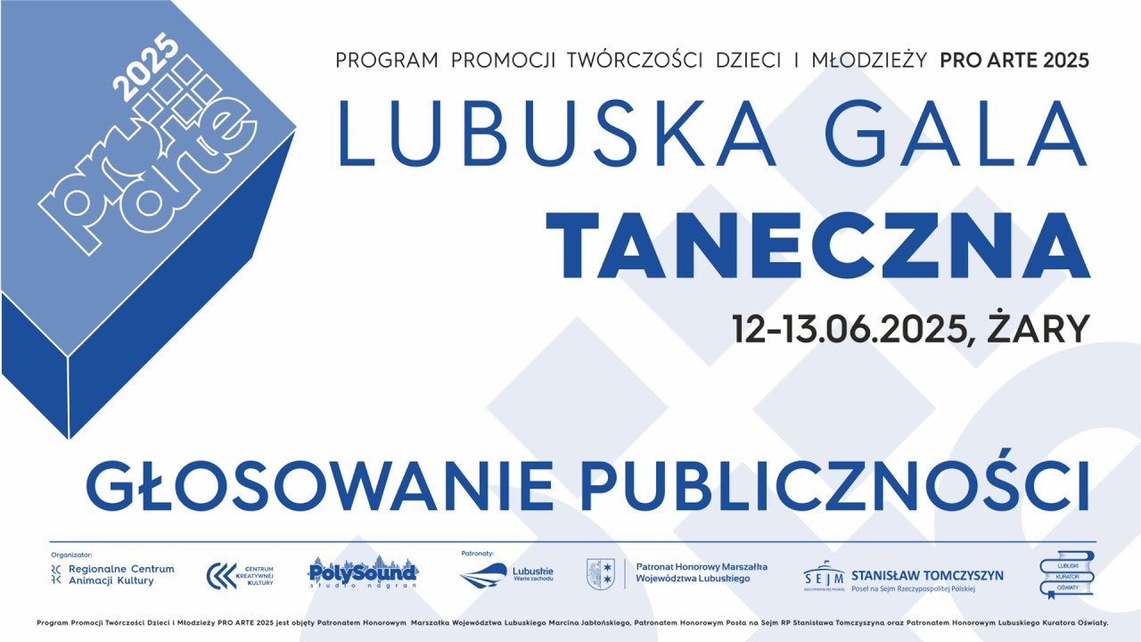 Lubuska Gala Taneczna 2025 - Głosowanie publiczności