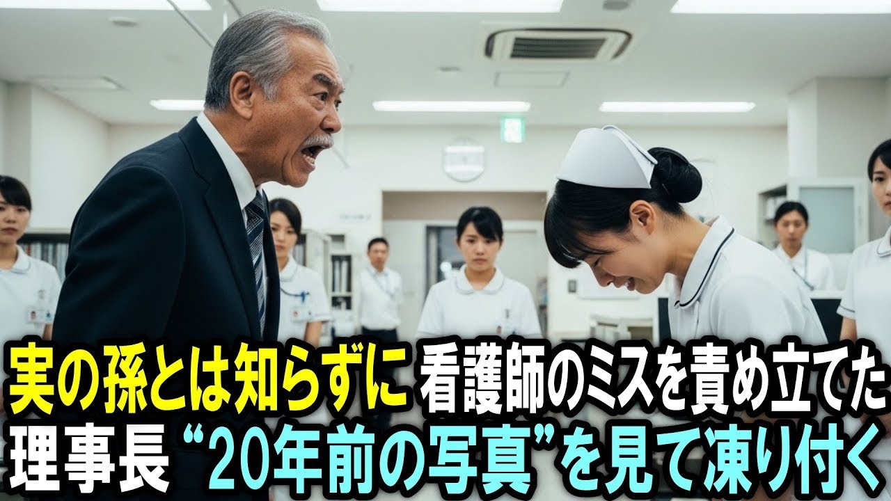 病院の理事長は知らなかった。ミスを責め立てた看護師が、25年前に勘当した息子の娘だったということを…