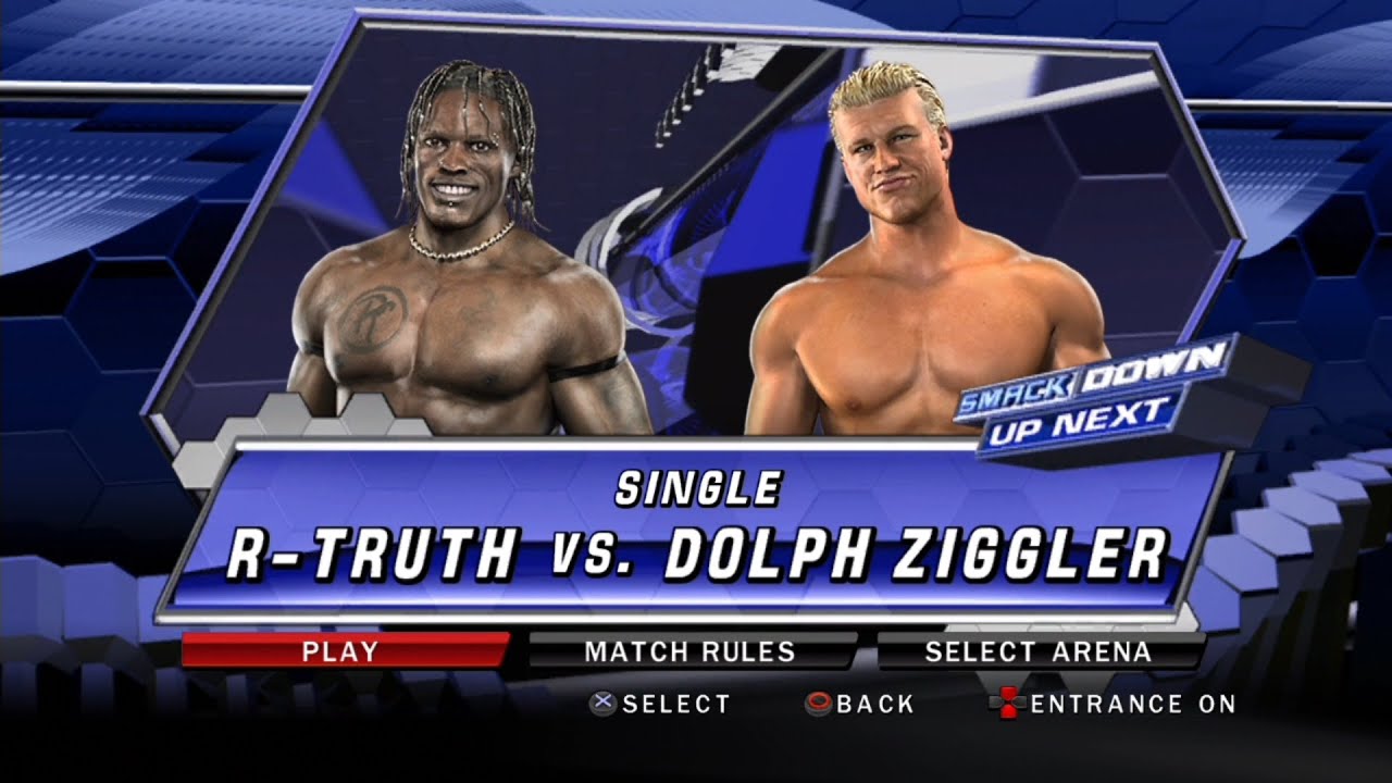WWE SmackDown VS Raw 2010 PS3 - R-Truth VS Dolph Ziggler