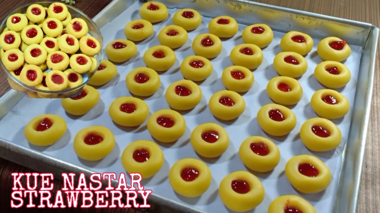 CARA MEMBUAT KUE NASTAR STRAWBERRY
