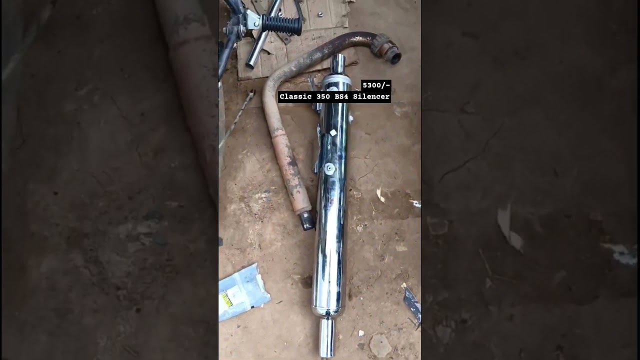 Classic 350 BS4 Silencer Cost | Original Royal Enfield Silencer #youtubeshorts #silencer