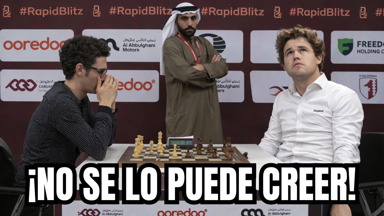 &iexcl;METIDA DE PATA MUNDIAL! 😵 (incluye reacci&oacute;n): Caruana vs Carlsen (Mundial Blitz 2025)