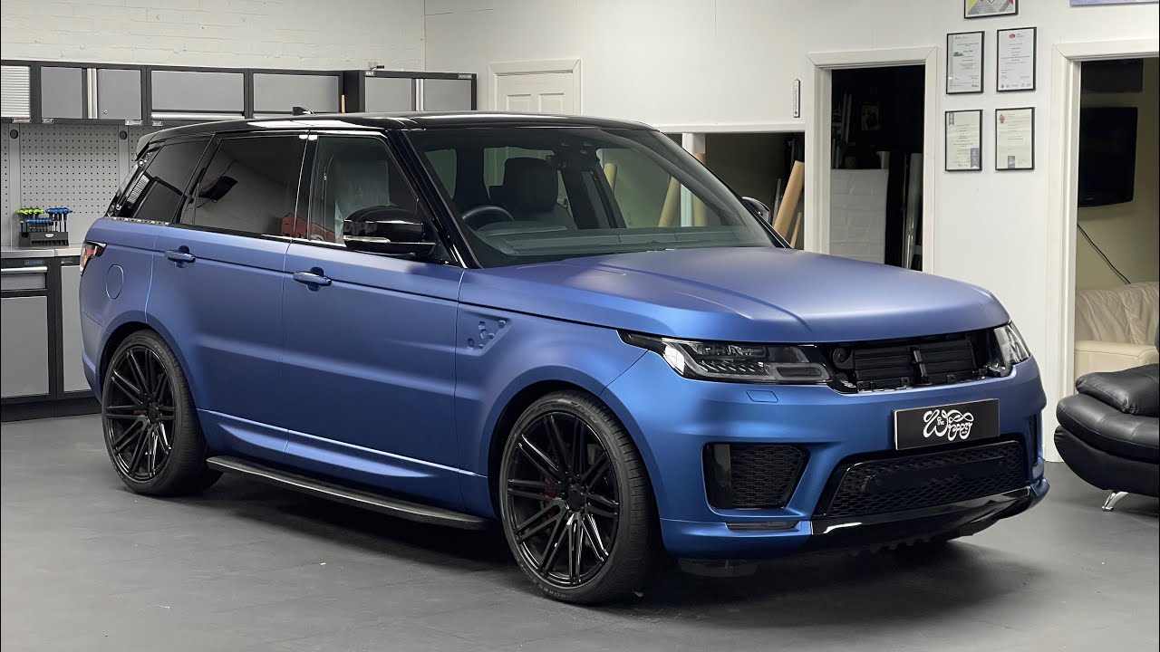 Range Rover Sport Matt Metallic Night Blue Wrap