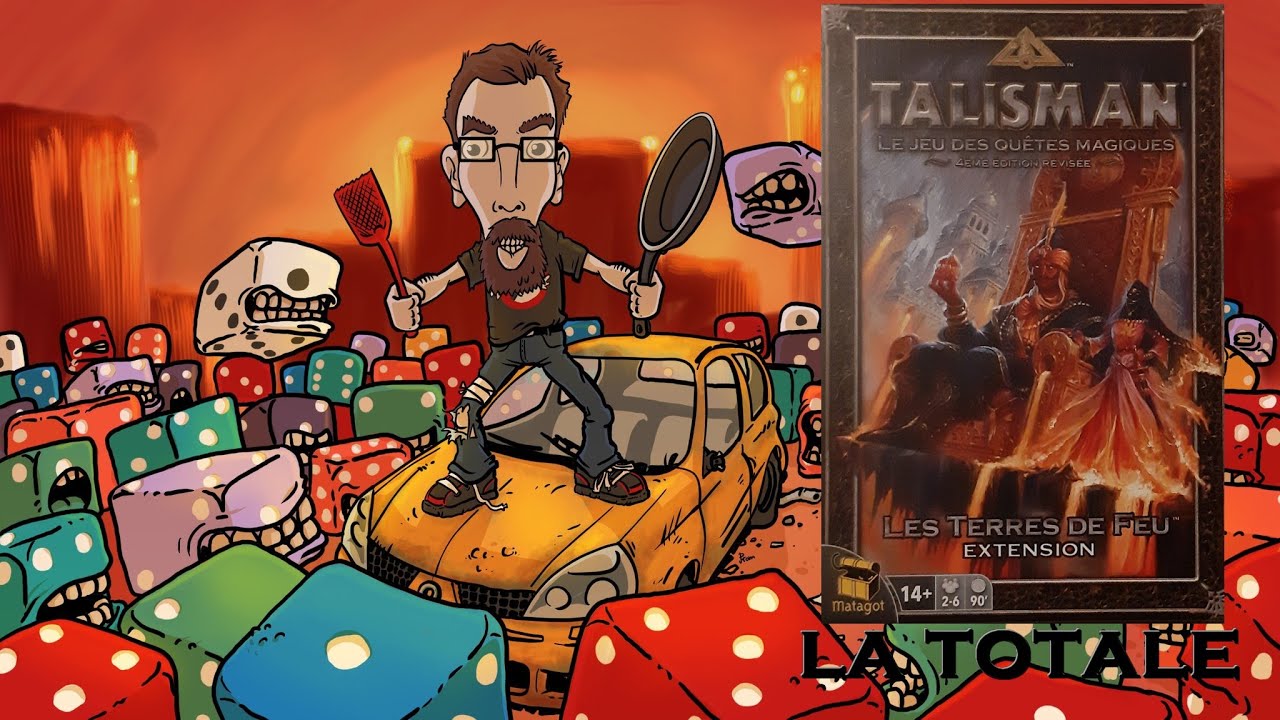Talisman les terres de feu (extension) : matériel + règles (boîte reçue)