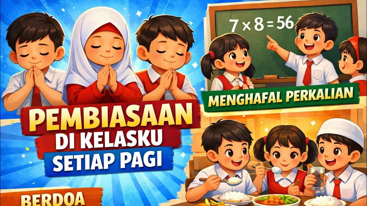 PEMBIASAAN DI KELASKU SETIAP PAGI