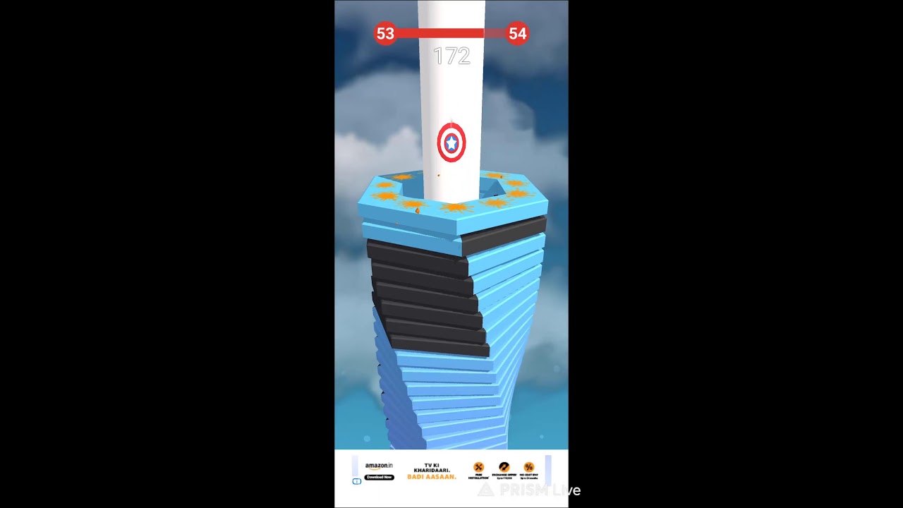 STACK BALL  GAMEPLAY #live #stream #viral #shorts #shortsfeed