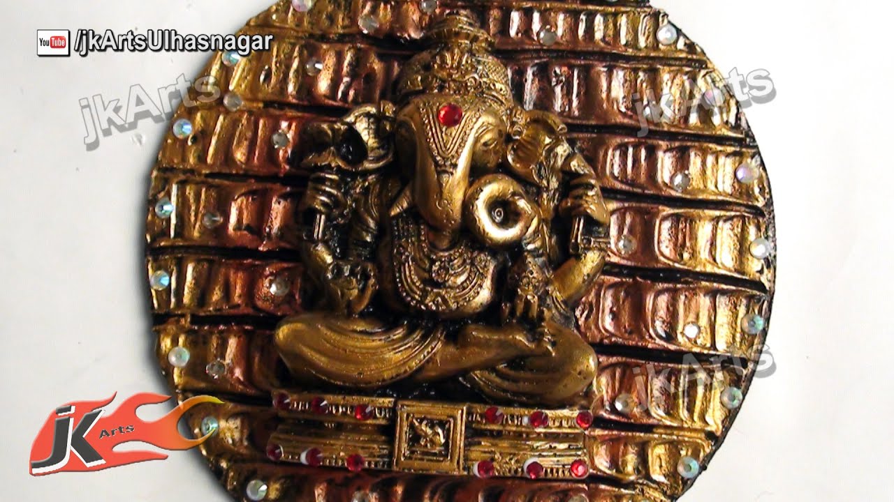 DIY Designer  Ganpati Wall Murals | How to Make | JK Arts 475