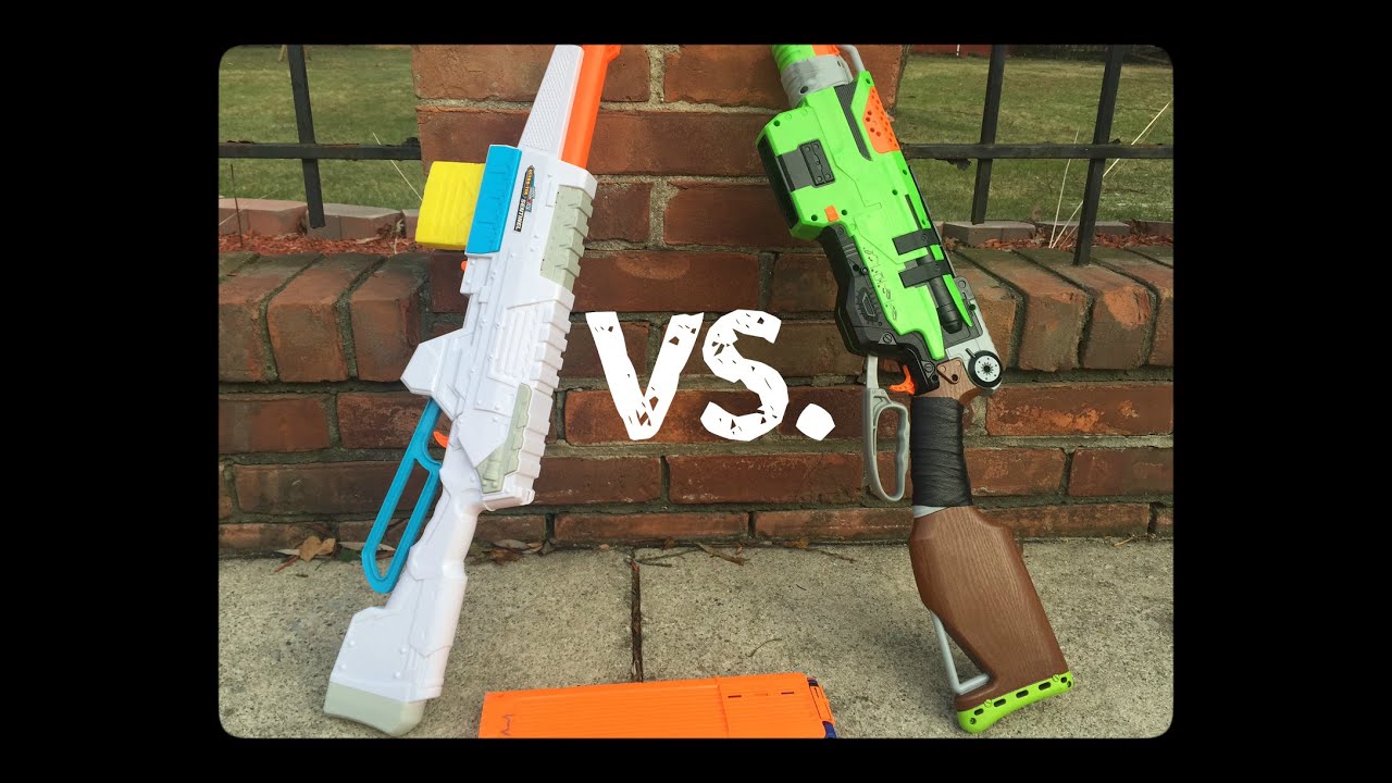 Nerf Slingfire Vs. Buzz Bee Sentinel (Battle for Best Lever Action)