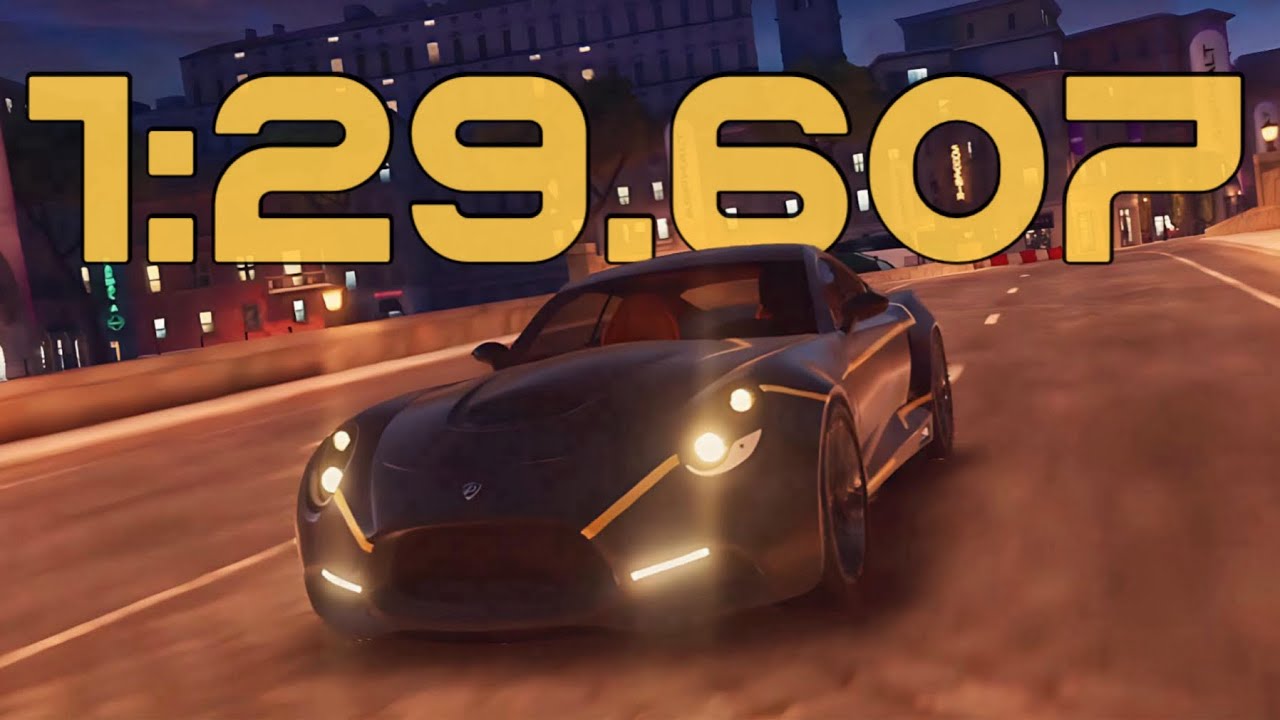 Asphalt Legends Unite: Car Hunt Riot - Puritalia Berlinetta - 1:29.607 (OC)