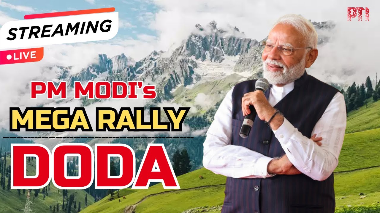 PM Modi addresses mega rally in Jammu and Kashmir's Doda district