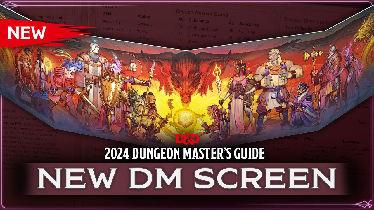 New Dungeons & Dragons 2024 Edition Dungeon Master's Screen