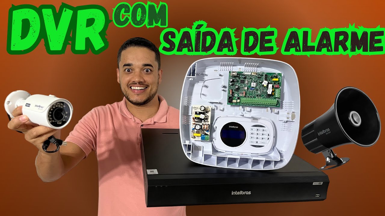 Como usar Câmeras, Como Sensor de Alarme, DVR INTELBRAS (IMHDX 7016)