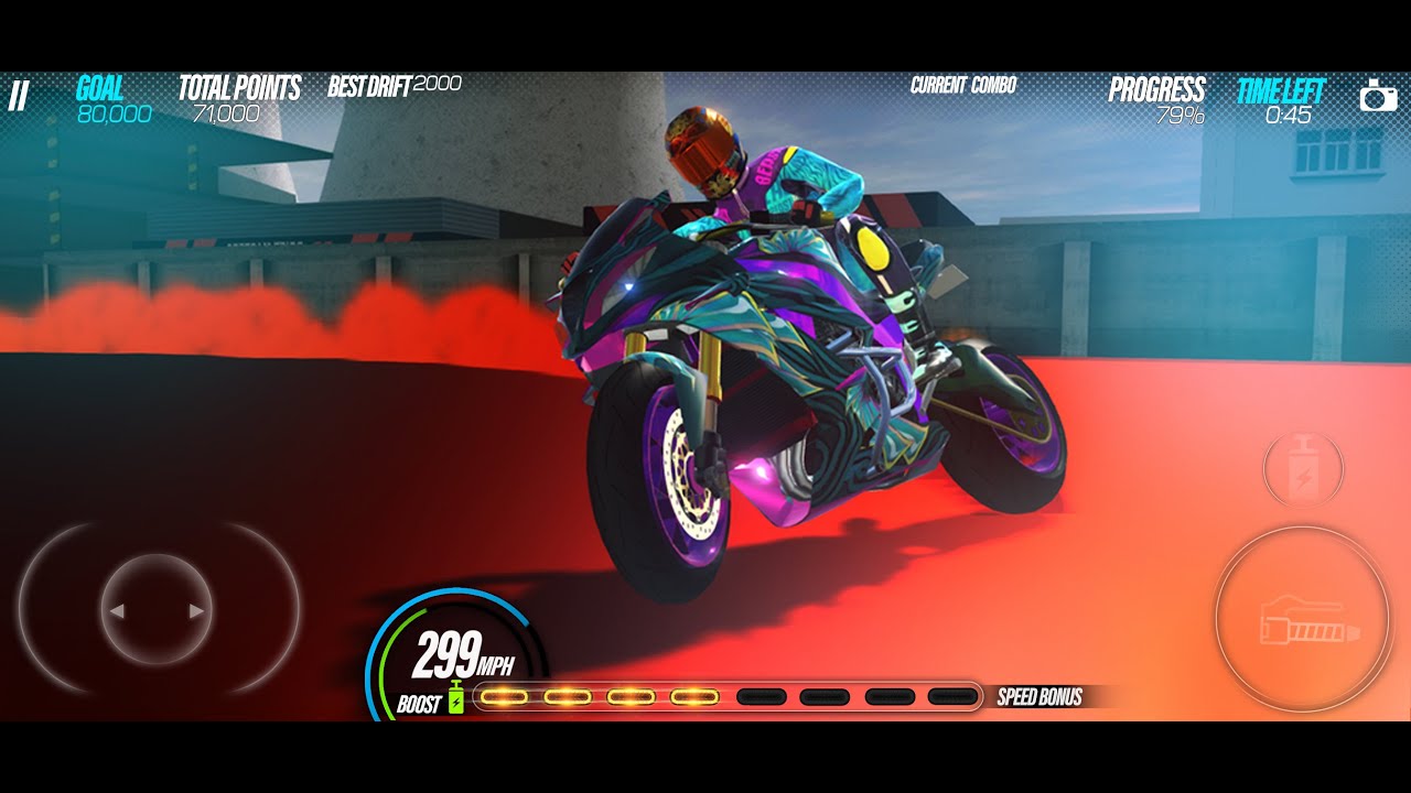 Gameplay tutorial ( Drift Bike Racing ) Mobile Game