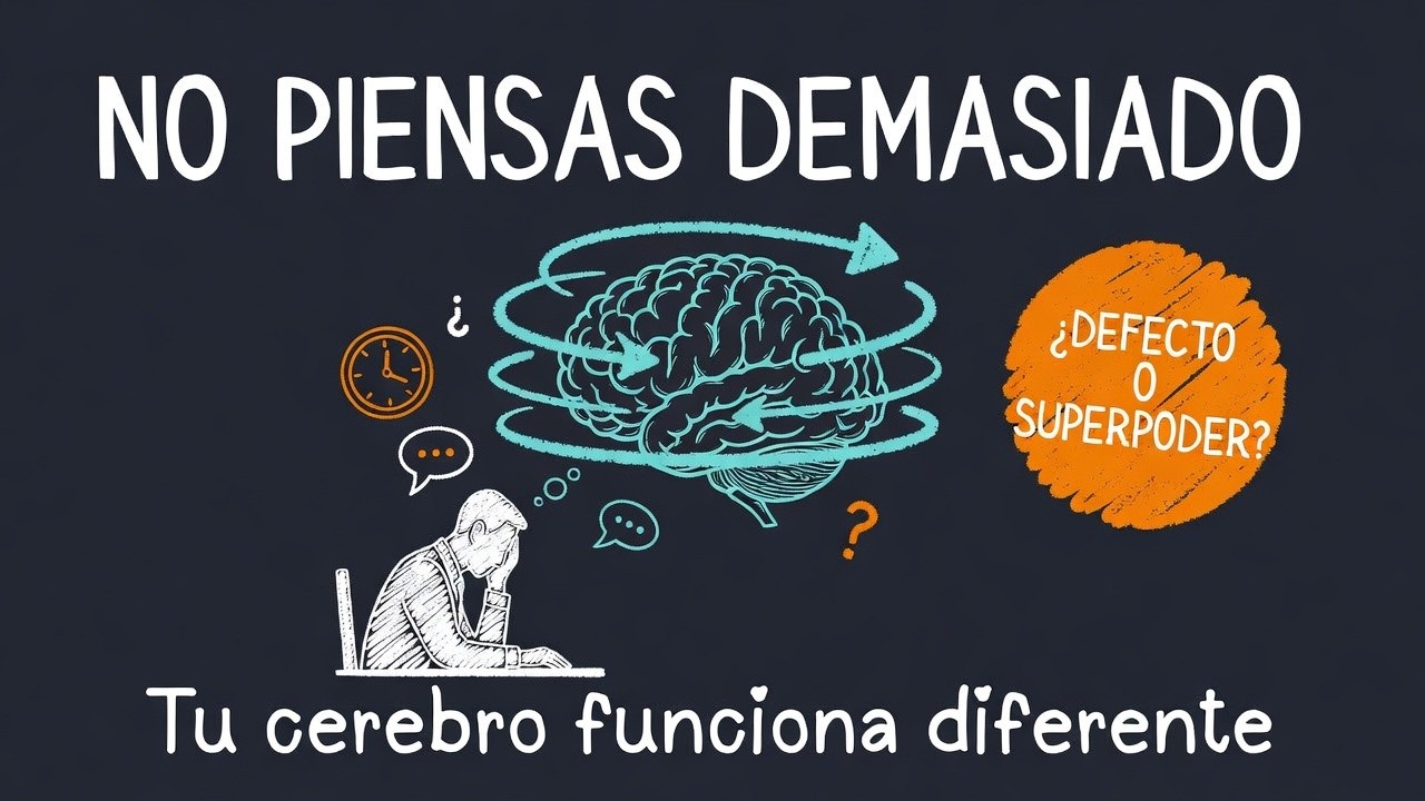 No piensas demasiado. Tu cerebro funciona diferente (y esto lo cambia todo)