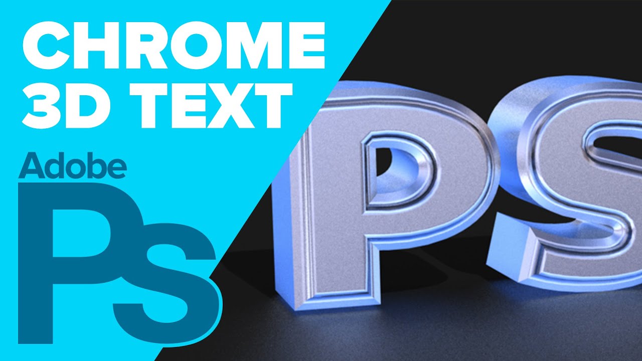 How to Create 3D Chrome Text in Photoshop