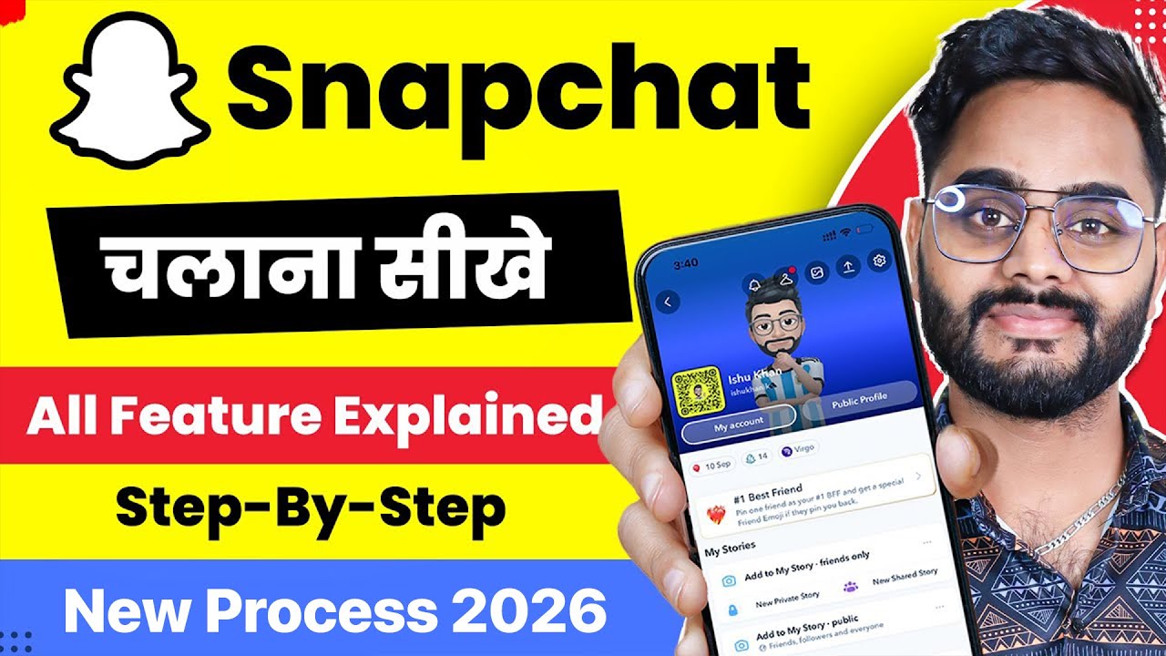 How to use Snapchat for Beginners 2026 | SnapChat Kaise Use Kare | Snapchat Account Create & Feature