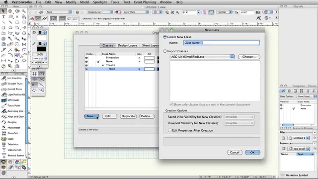 GSG - Vectorworks Spotlight 2015 - Document Setup