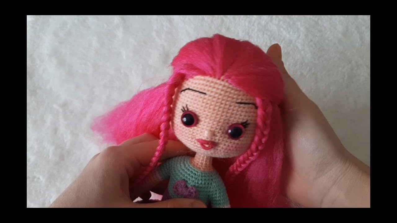 Amigurumi Saç İpiyle Saç Yapımı