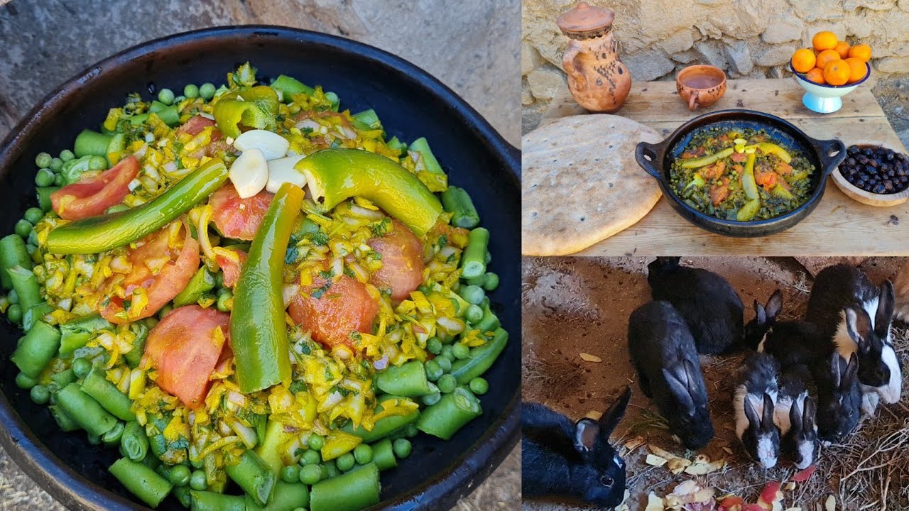 أحسن طاجين بطريقة تقليدية 😋 أيت وياغر نواحي الحسيمة