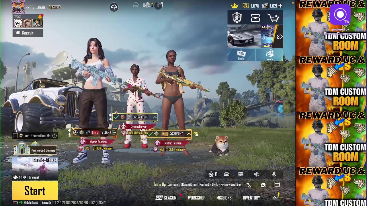 BRO. JANAN Live Stream Pubg mobile rank push with hacker