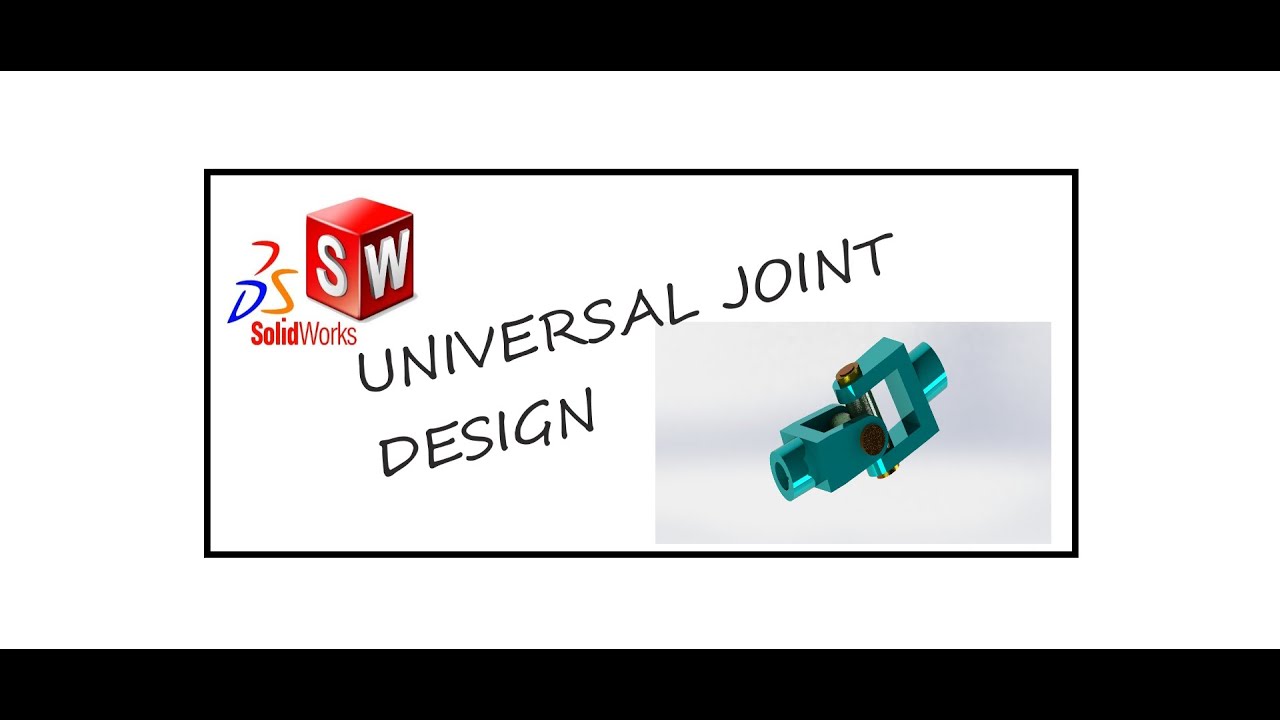 how to design universal joint in solidworks 2020 in english ||first cadd india ||   solidworks2020