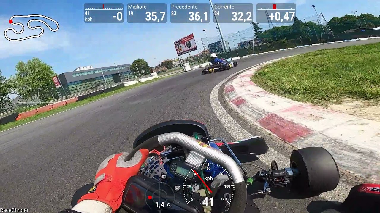 Kart 125 Rotax DD2 - Rozzano session Best Lap 35.7