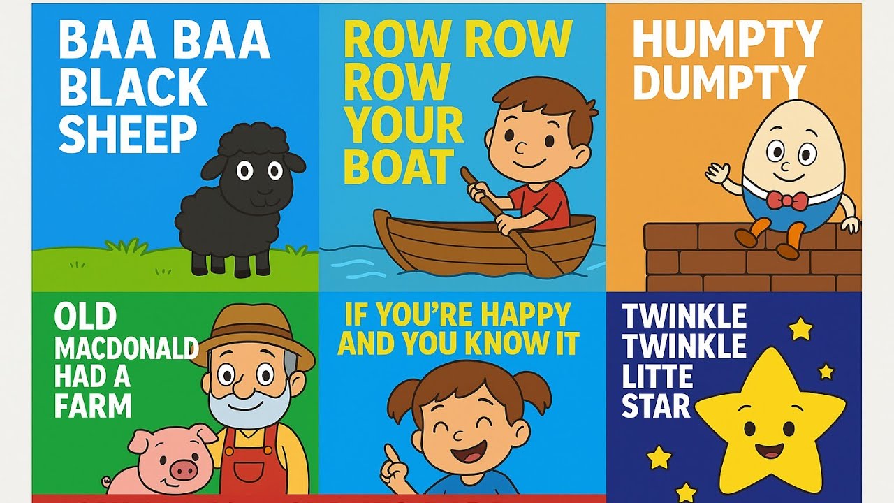 Classic Nursery Rhymes Collection🐑🧱⛵🧣#learningpoem#youtube#childrenssong#rhymes#classicnurseryrhymes
