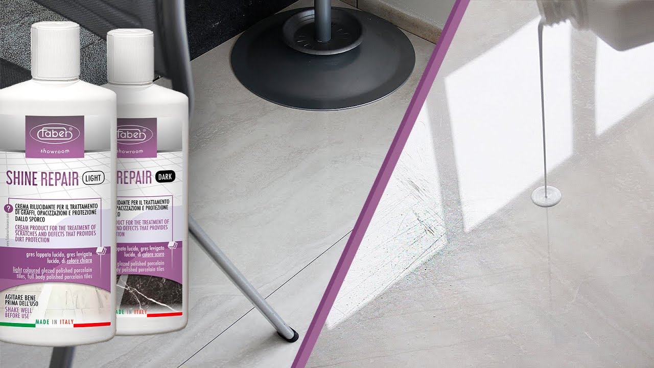 CÓMO TRATAR ARAÑAZOS Y DEFECTOS EN AZULEJOS DE PORCELÁNICO ESMALTADO PULIDO -  Shine Repair Faber