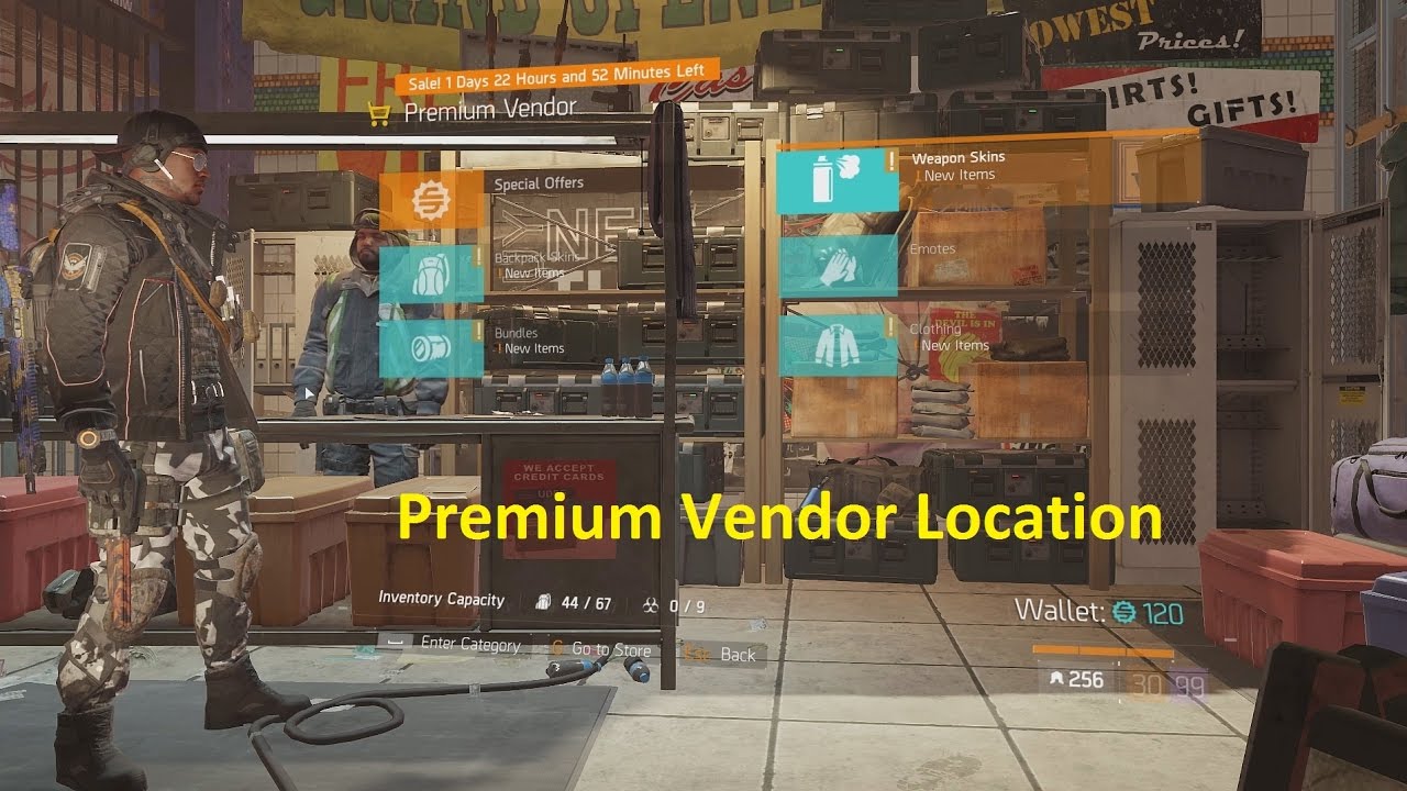 The Division 1.6 - Premium Vendor Location
