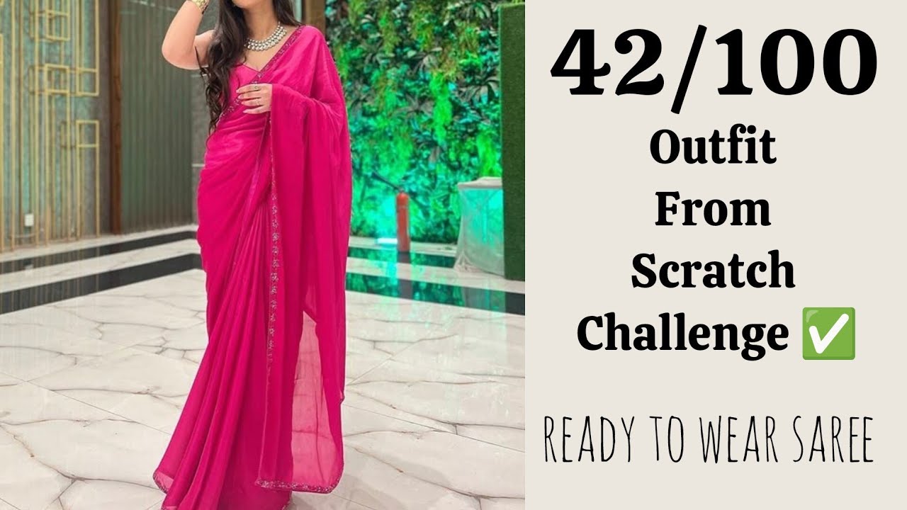 DIY: Ready to Wear Saree/Ready to Wear Saree Cutting and Stitching/Ready to Wear Saree tutorial  