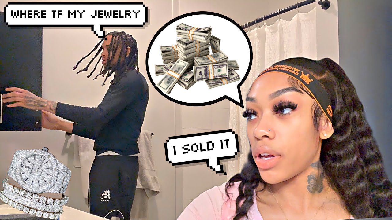 I SOLD ALL FLO'S JEWERLY FOR 30K for revenge💰 *he so mad at me*