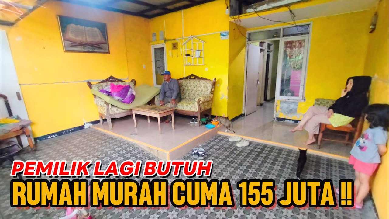 DIJUAL BU !! RUMAH TIPE 45/60 || HARGA MURAH 100 JUTAAN || 5 MENIT PINTU TOL  || BLOK DEPAN 