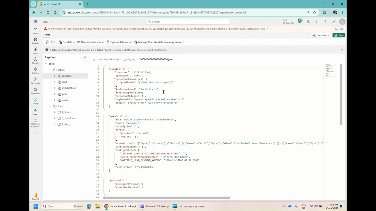 Iceberg Read Support in Microsoft Fabric