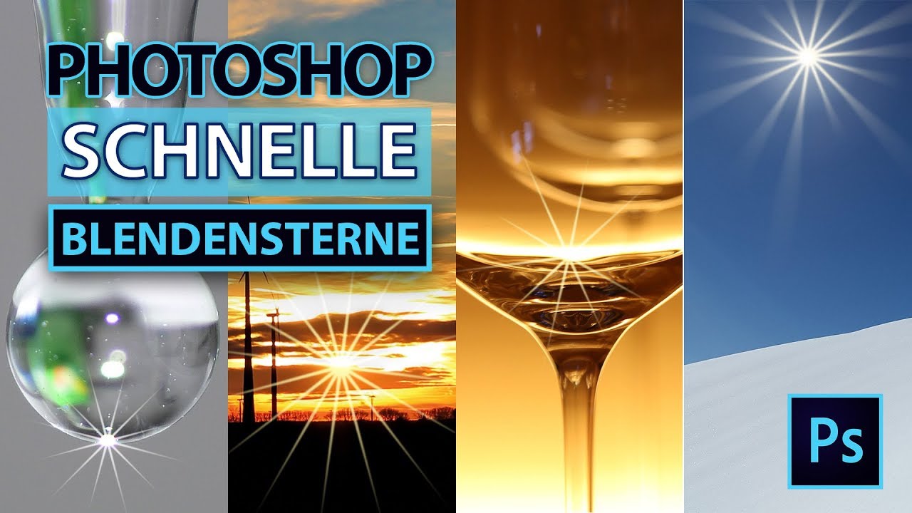 BLENDENSTERNE blitzschnell in Photoshop erstellen | Tutorial