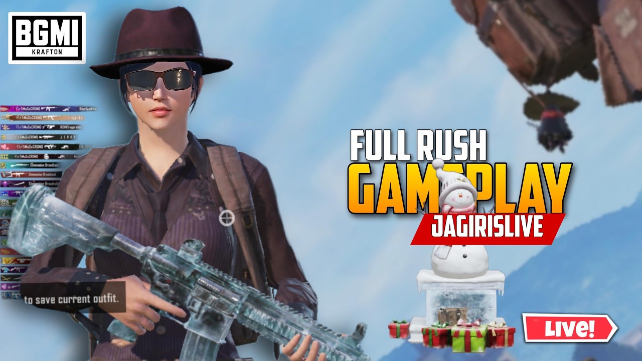 Full RUSH GAMEPLAY 🚀| JAGIR IS LIVE #bgmi #pubg