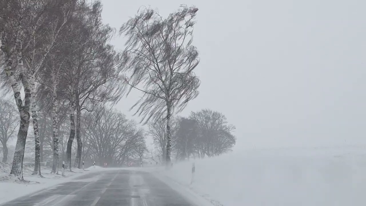 Schneesturm in Niedersachsen Bassum 2026