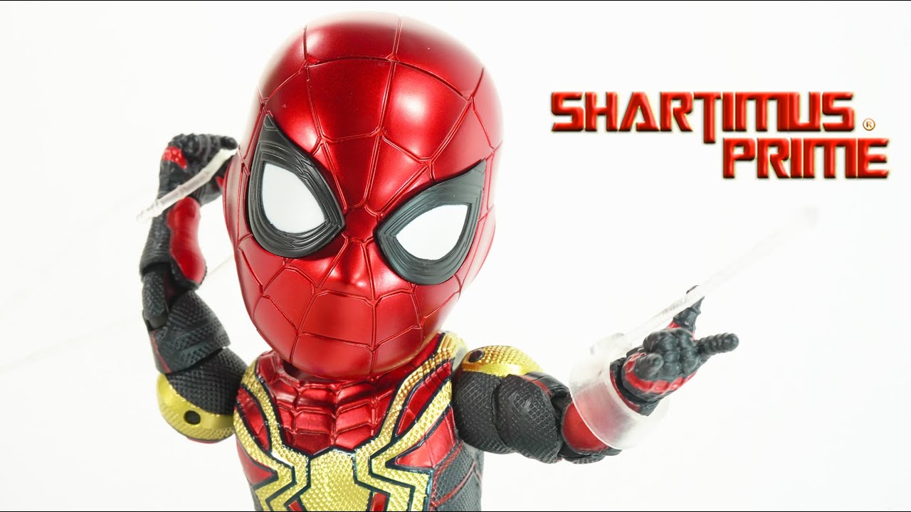 Spider-Man No Way Home Integrated Suit Egg Attack Spider Man Beast Kingdom Marvel Figure Review